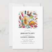 Invitation Festif Tacos & Tequila Fiesta Bachelorette Bash (Devant)
