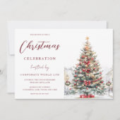 Invitation Festif Tree Office Corporate Christmas Party (Devant)