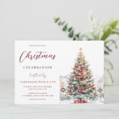 Invitation Festif Tree Office Corporate Christmas Party (Debout devant)