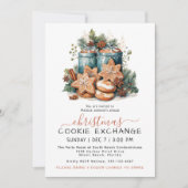 Invitation Festif Watercolor Cookie Exchange Party (Devant)