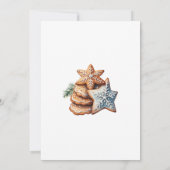 Invitation Festif Watercolor Cookie Exchange Party (Dos)