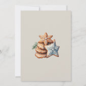 Invitation Festif Watercolor Cookie Exchange Party (Dos)