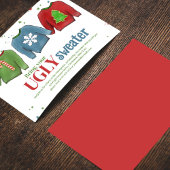 Invitation Festin drôle laide doux Noël