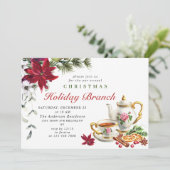 Invitation Festin Poinsettia Noël (Debout devant)