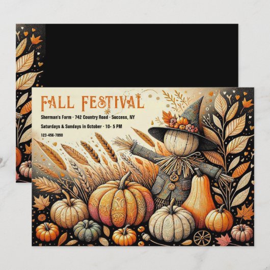 Invitation Festival d'automne (Devant / Derrière)