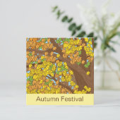 Invitation Festival d'automne Arbre coloré (Debout devant)