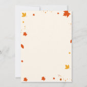 Invitation Festival d'automne bonfire School Community Event (Dos)