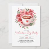 Invitation Festival de café moderne Valentines Galentines (Devant)
