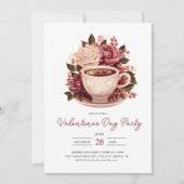 Invitation Festival de café moderne Valentines Galentines (Devant)