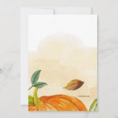 Invitation Festival de la récolte d'automne (Dos)