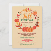 Invitation Festival de la récolte d'automne Citrouille Evénem (Devant)