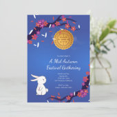 Invitation Festival de mi-automne Rassembler Mooncake (Debout devant)