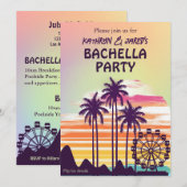 Invitation Festival de musique Co-Ed Couples Bachelor Party (Devant / Derrière)