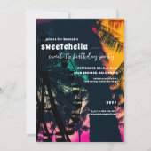 Invitation Festival de musique | Ferris Wheel Palms Sweet 16 (Devant)