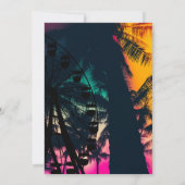 Invitation Festival de musique | Ferris Wheel Palms Sweet 16 (Dos)