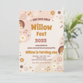 Invitation Festival de musique FloralFest Hippie fête d'anniv (Debout devant)