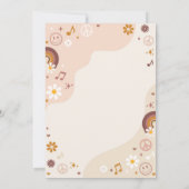 Invitation Festival de musique FloralFest Hippie fête d'anniv (Dos)