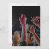 Invitation Festival de musique moderne coloré, fête musicale (Dos)