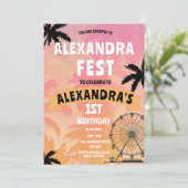 Invitation Festival de musique Summer Ferris Wheel Anniversai (Debout devant)