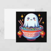 Invitation Festival des fantômes affamés Kawaii (Devant / Derrière)