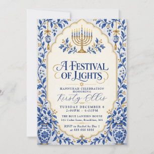 Invitation Festival des lumières Hanukkah