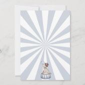 Invitation Festival d'invitation du Cirque bleu (Dos)