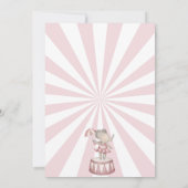 Invitation Festival d'invitation du cirque rose (Dos)