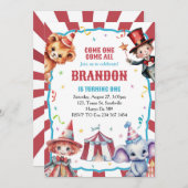 Invitation Festival du Carnaval de cirque 1er anniversaire In (Devant / Derrière)