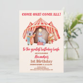 Invitation Festival du Carnaval de Cute Circus 1er anniversai (Debout devant)