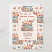 Invitation Festival du Carnaval de Cute Circus 1er anniversai (Devant)