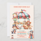 Invitation Festival du cirque du Carnaval 1er anniversaire de (Devant)