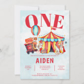 Invitation Festival du cirque du Carnaval 1er anniversaire de (Devant)