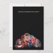 Invitation Festival du feu d'artifice du carnaval (Dos)