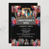 Invitation Festival du feu d'artifice du carnaval (Devant / Derrière)