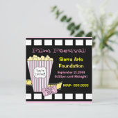 Invitation Festival du film Bande de films de pop jaune et ro (Debout devant)