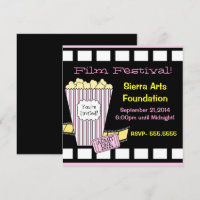 Festival du film Bande de films de pop jaune et ro