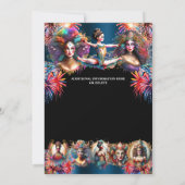Invitation Festival feux d'artifice carnaval spectacle cirque (Dos)