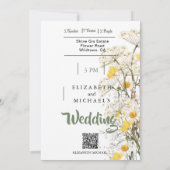 Invitation Festival fleur sauvage Thème Floral Sage Mariage (Dos)