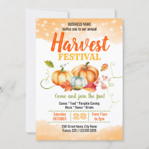 Invitation Festival Harvest