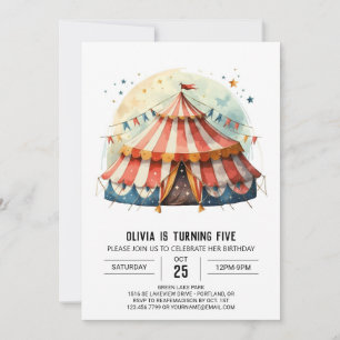 Invitation Festival Printemps Enfants Cirque Anniversaire