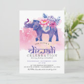 Invitation Festival Watercolor de Diwali (Debout devant)