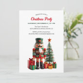 Invitation Festivale moderne Noisette fête de Noël (Debout devant)