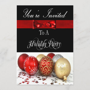 Invitation Festivale pour fêtes de fin d'année