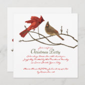 Invitation Festivals des Red Cardinals Noël (Devant / Derrière)