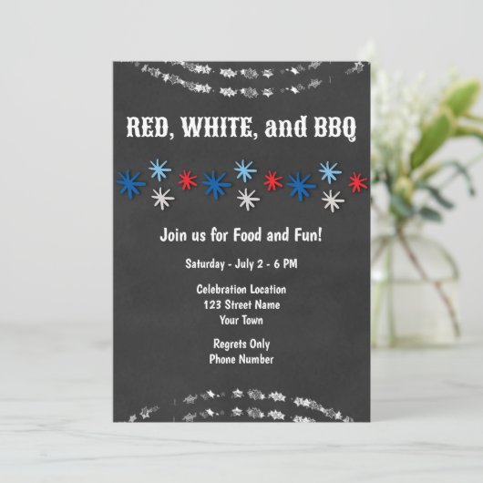 Invitation Festive 4 juillet (Debout devant)