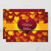 invitation festive à la fête de fiançailles de coe (Devant / Derrière)