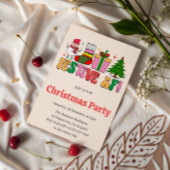 Invitation Festive AF Funny Christmas Party | Vacances modern