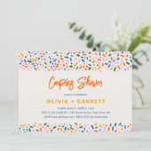 Invitation Festive Amusement Moderne Couples Douche (Debout devant)