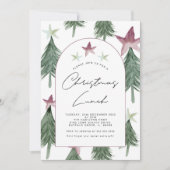 Invitation Festive Arc Noël Déjeuner Bureau de fête (Devant)