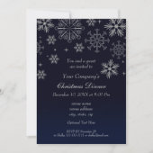 Invitation festive argentée pour soirée de fêtes (Devant)